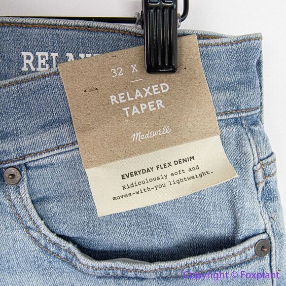 NEW Madewell Relaxed Taper Jeans in Hodgson Wash,‎ 32*28 - Picture 8 of 16